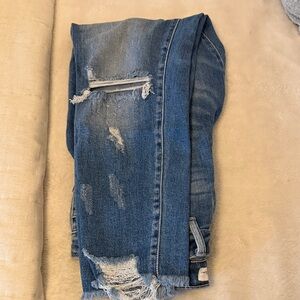 KanCan Distressed Skinny Jeans in Blue